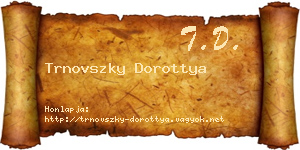 Trnovszky Dorottya névjegykártya